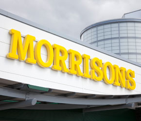 A Morrisons supermarket entrance